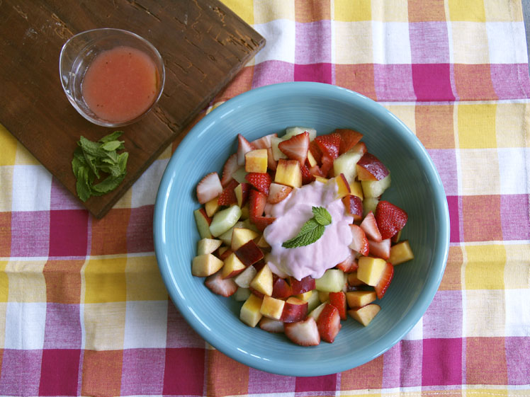 Ken's Raspberry Walnut Vinaigrette Fruit Salad